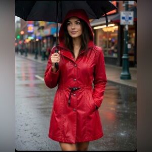 Vintage Laundry by Shelli Segal Raincoat NWT